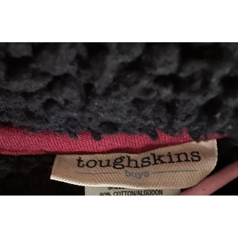 Toughskins Boys Full Zip Fleece Lined Jacket W/Nordic & Skull Print Size LG (7)